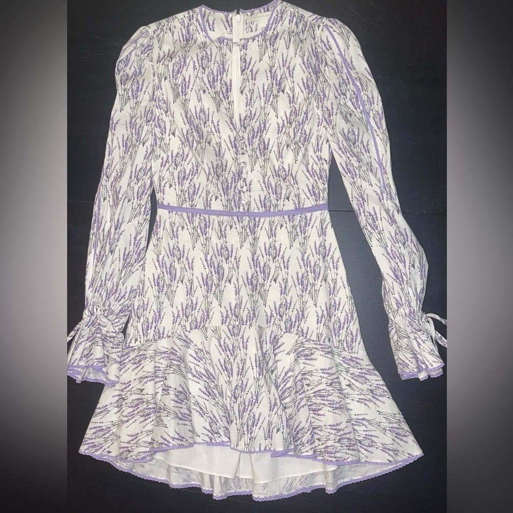 Vintage Jonathan Simkhai Lavender Print Sundress